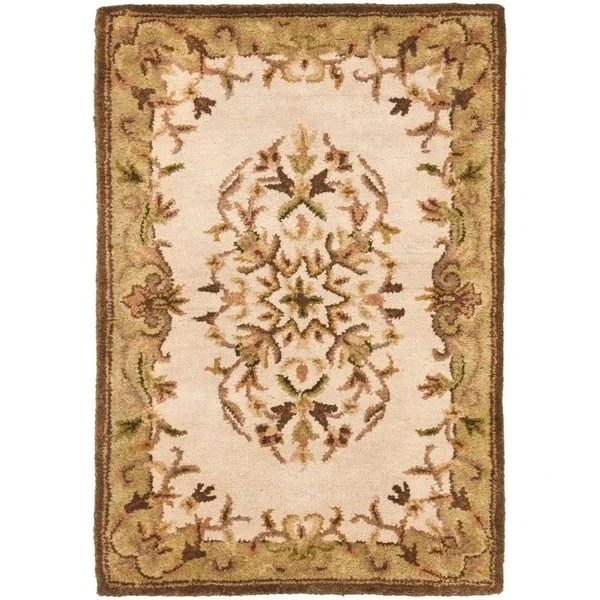 Safavieh Heritage HG640A Area Rug - Beige/Green - Size 4& x 4& Round