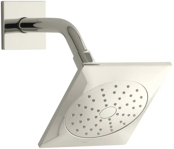 Kohler 45215-SN Loure 2.0 GPM Single-Function Showerhead with Katalyst air-induction Spray - Vibrant Polished Nickel