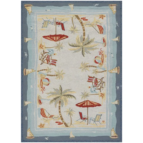 Couristan Outdoor Escape Pacific Heights/ocean 3ft.6in x 5ft.6in Rug
