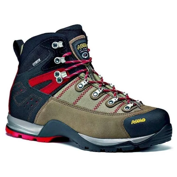 Asolo Men's Fugitive GTX Hiking Boots, Khaki/Black, 8.5