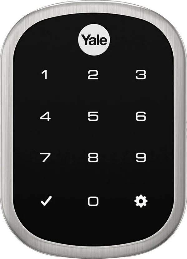 Yale Real Living YRD256 Assure Lock SL - Door lock - combination, electronic - smart lock - touch keypad - Z-Wave - satin nickel