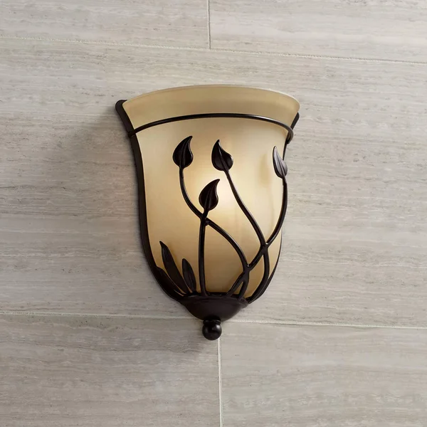 Leaf and Vine Pocket ADA Compliant Pocket Wall Sconce