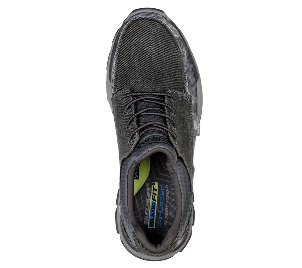 Skechers Men's Relaxed Fit: Respected - Loleto Sneakers, Gray, 12.0
