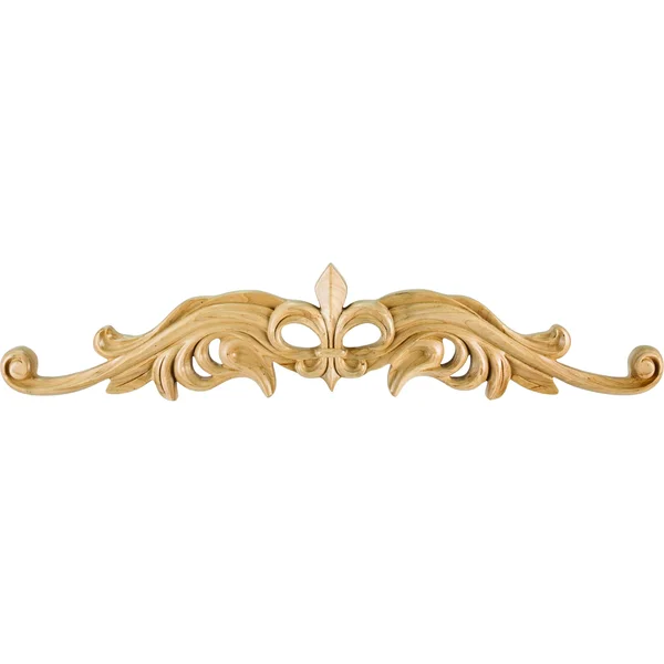 Hardware Resources ONL-08-36-ALD: Fleur-de-lis Onlay - Alder