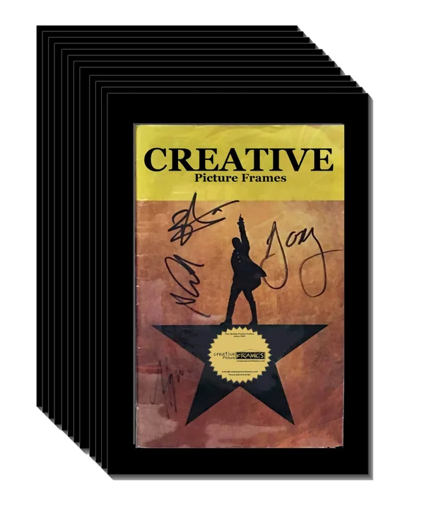Creativepf [12pk5.5x8.5bk] Black Theatre Frame - Holds 5.5x8.5-inch Media with Installed Hanger and Easel (12-Pack Theatre Bill N