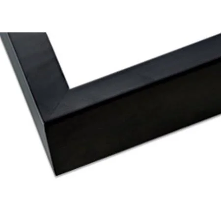 Ambiance Gallery Wood Picture Frame for Stretched Canvas, Artist Panels and Art Boards [Single Frame] 20x24 - Black