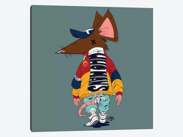 Jordan Best Canvas Wall Decor Art Prints - Rat ( People art)