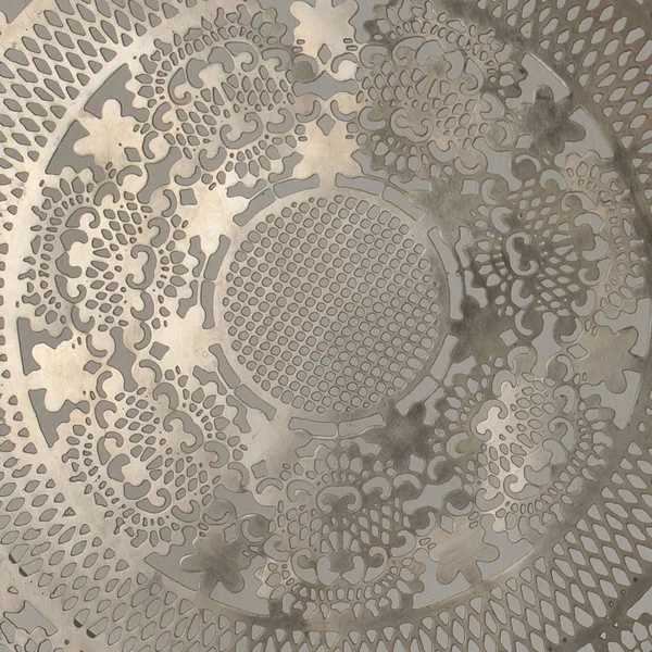 Jamie Young Ophelia Lace Wall Art Medallion Antique Silver