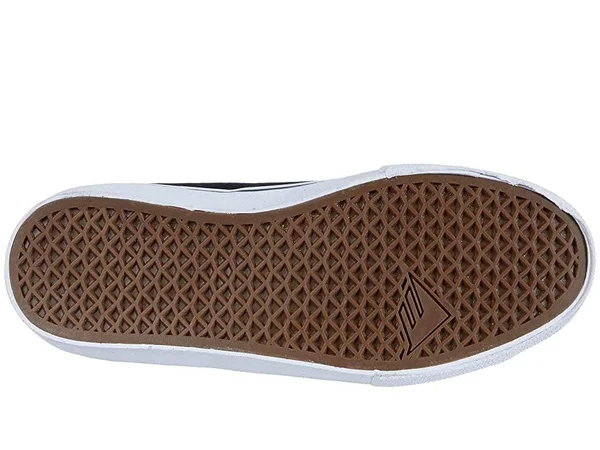 Emerica Omen High Top Skate Shoes - Black/White/Gold 7