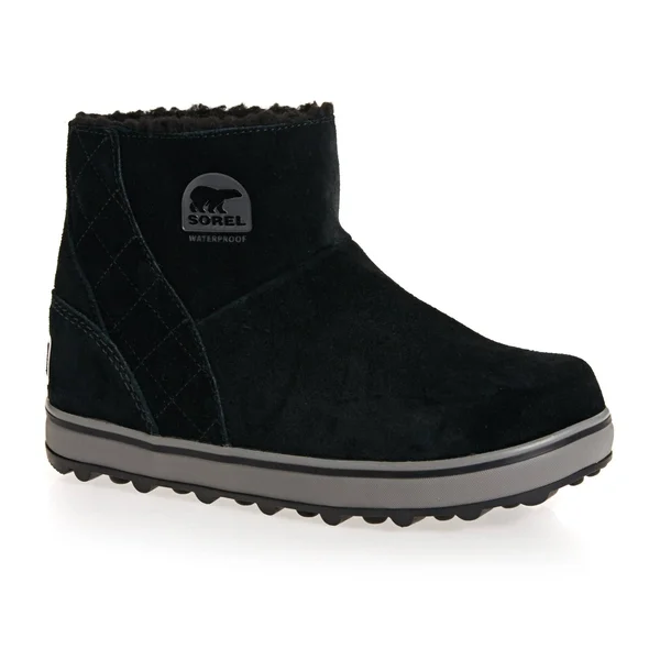 Sorel Glacy Short Black, Women Waterproof Winter Boots (Size EU 36.5 - Color Black - Shark)