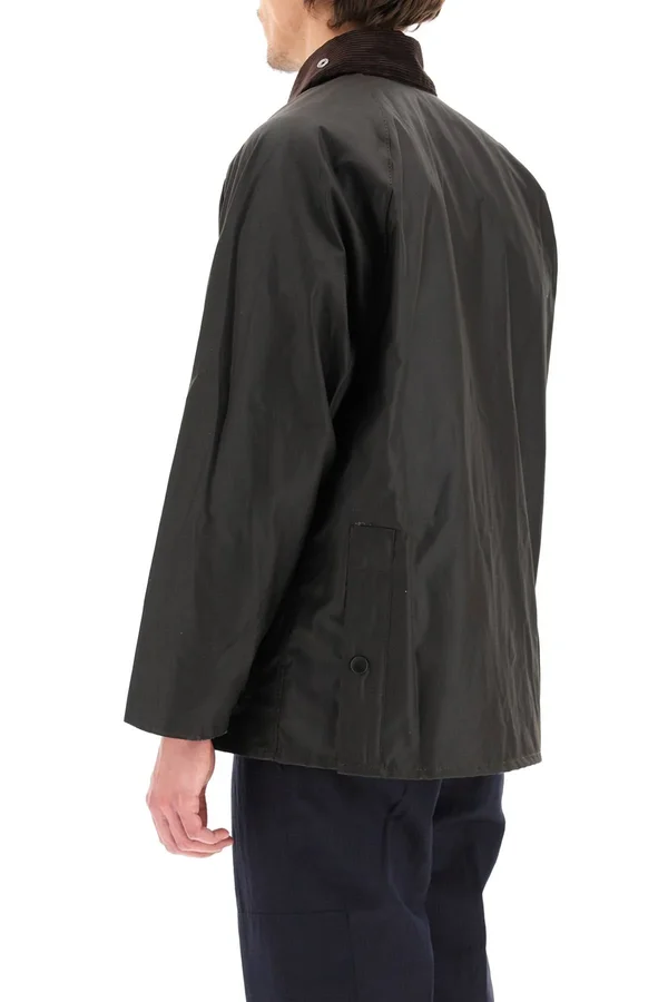 Barbour Bedale Classic Jacket in Waxed Cotton 44 Brown - Green Cotton