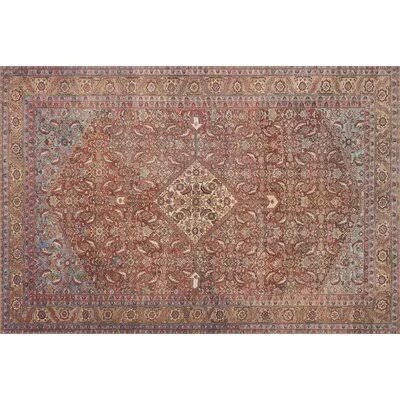 Bloomsbury Market Raul Red Area Rug - Size: Rectangle 5& x 7&6 inch