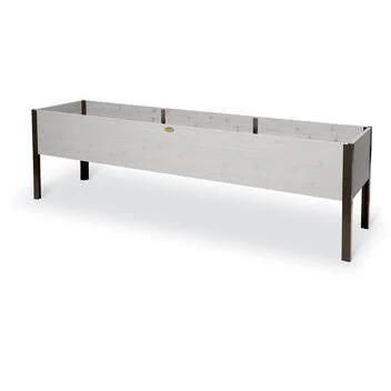 Eco-Stained Elevated Cedar Planter Box 2 ft x 8 ft - Elevated Planters, Gardener's Supply Company