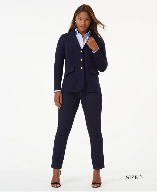 Lauren Ralph Lauren Sweater Blazer - Black Xs