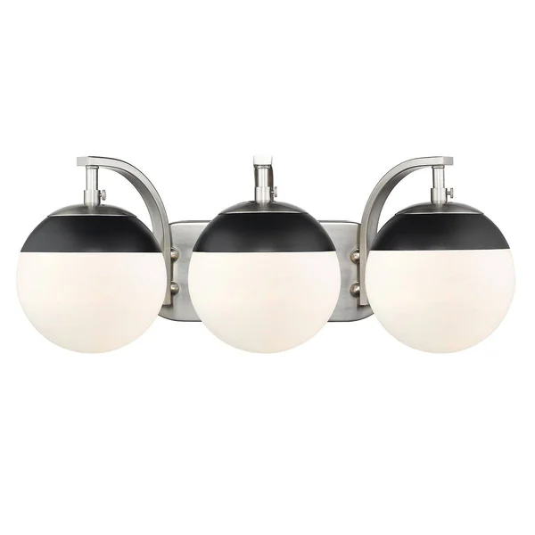 Golden Dixon 3 Light Bath Vanity 3218 Ba3 PW PW (Pewter)