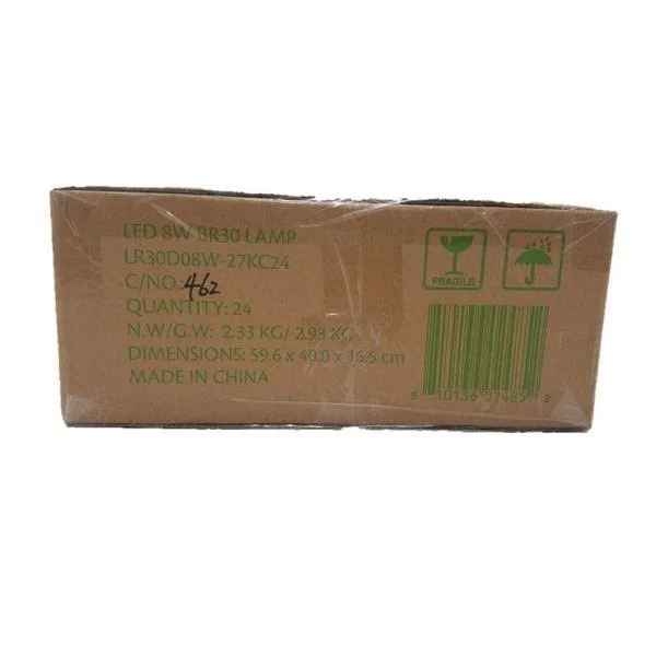 Simply Conserve LED Light Bulbs - 8W (65w Equiv) Dimmable R30, Warm White, Quick Install 24-Count Contractor Pack