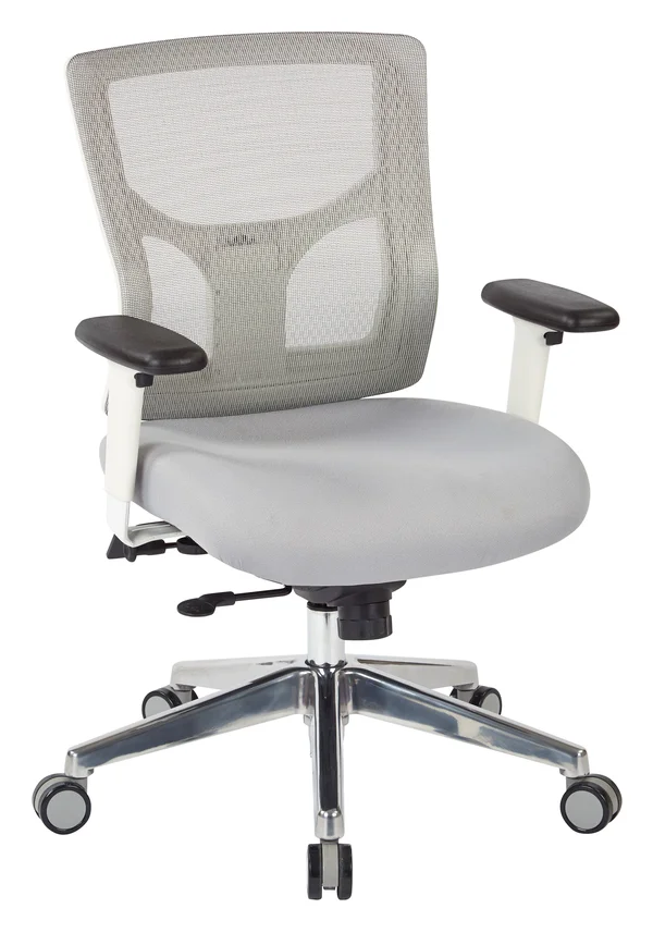 ProGrid White Mesh High Back Chair Olive