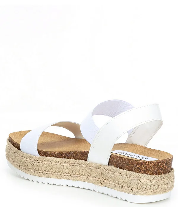 Steve Madden Jaklin Platform Sandals - Black - 10