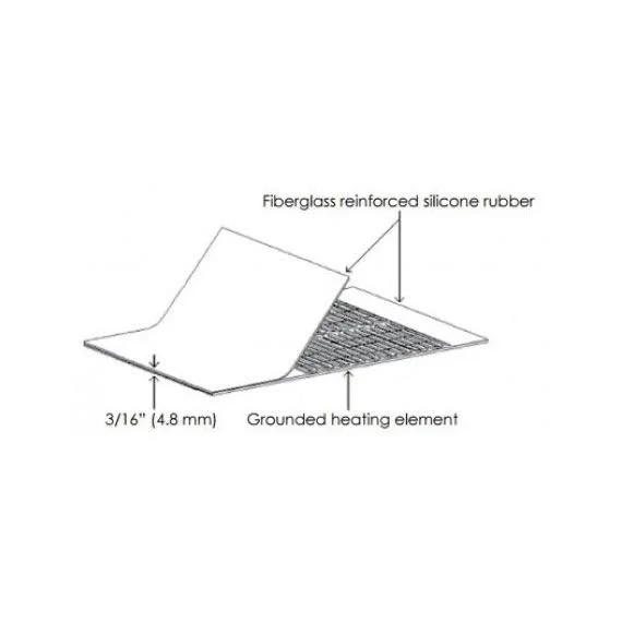 BriskHeat Silicone Rubber HEATING Blanket SRP06122ADJB Adj 6\\