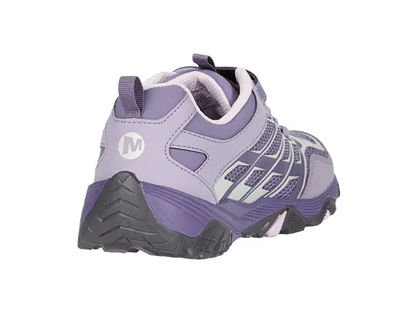 Merrell Kids Moab FST Low A/C Waterproof Girls Shoes 9234557 - 12 Little Kid W - Cadet, Purple Ash