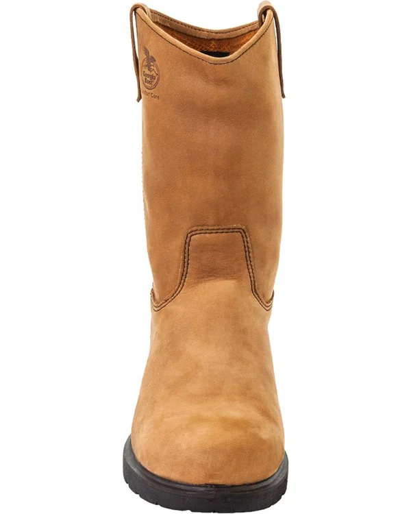 Georgia Boot Farm and Ranch Wellington Work Boots - Mississippi Tan, 8