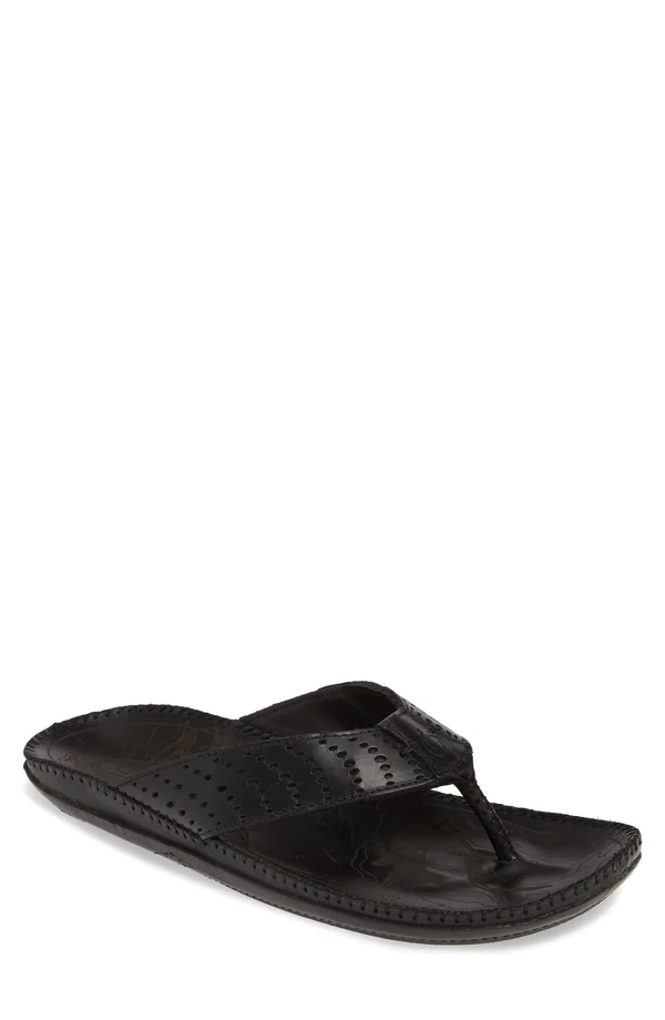 Olukai Men's Hoe - Black, Black - 15