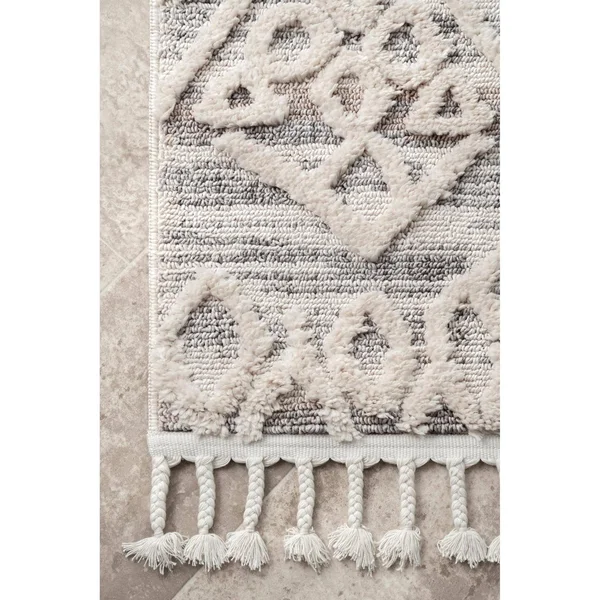 nuLOOM Deja Diamond Shag Area Rug, 7& 10x22 x 10& 10