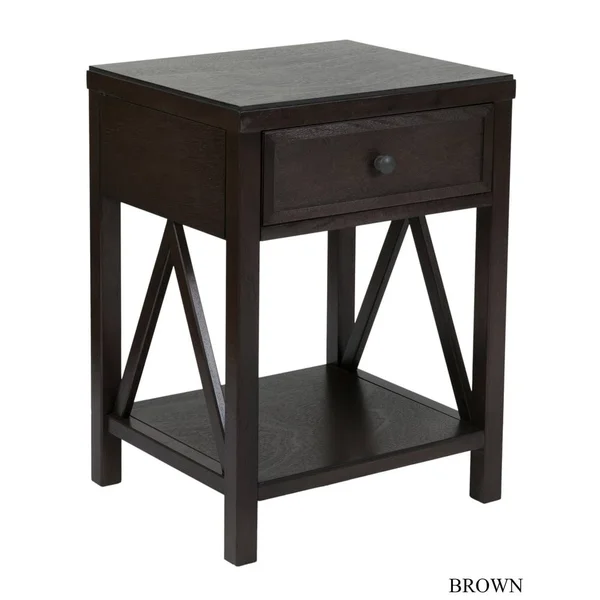 The Gray Barn Latigo Acacia Wood End Table - Turquoise