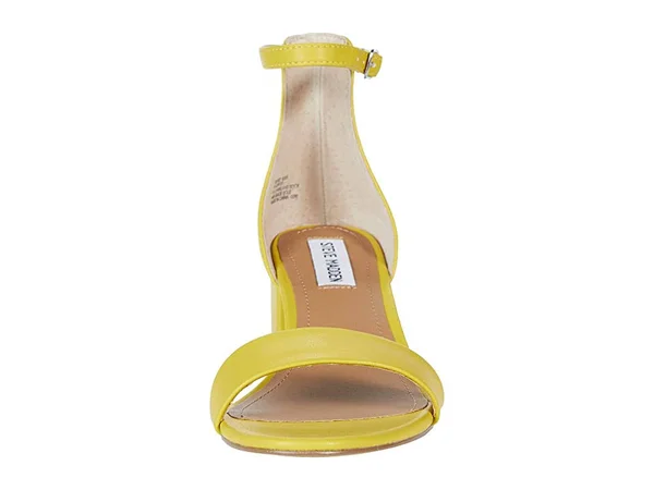 Steve Madden Irenee Sandal Women's 1-2 inch Heel Shoes Citron : 8.5 M