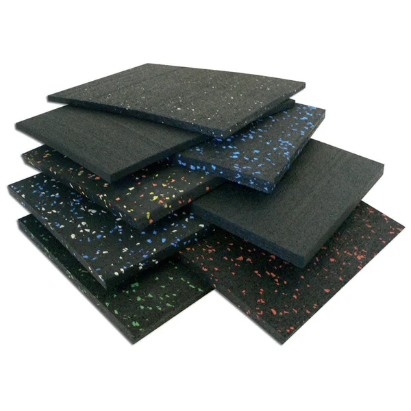 Rubber-Cal Elephant Bark Rubber Flooring Mat - Candy Corn 84 x 48 x 0.38 in.