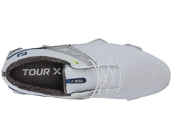 FootJoy Men's Tour x Golf Shoes Size 9.5, White/Navy/Lime