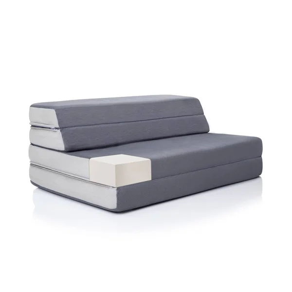 Lucid Comfort Collection 4x22 Folding Sofa Mattress - Twin XL, Gray
