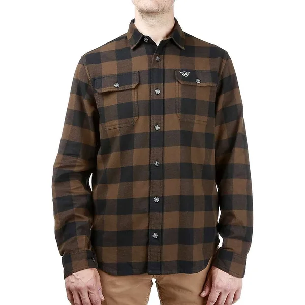 Moosejaw Men's on The Rocks Flannel - XL - Wood, Black