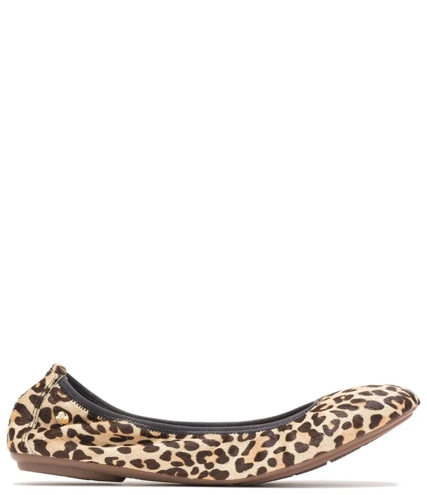 Hush Puppies Women's Chaste Ballet Flat, Size: 7, Leopard Calf Hair