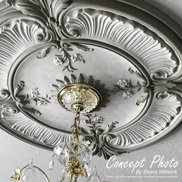 Damon Ceiling Medallion Ekena Millwork Finish: Black Pearl
