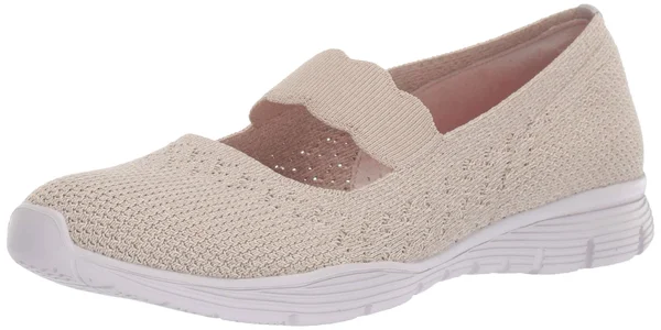 Women's Skechers Seager Power Hitter Mary Jane, Size: 5.5, Natural