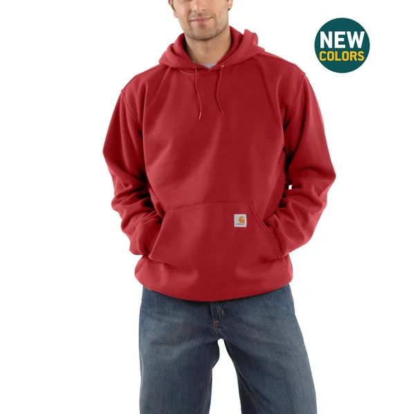 Carhartt Men's Dark Crimson Midweight Hooded Sweatshirt