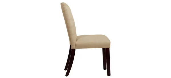 Skyline Furniture Custom Tufted Dining Chair in Linen