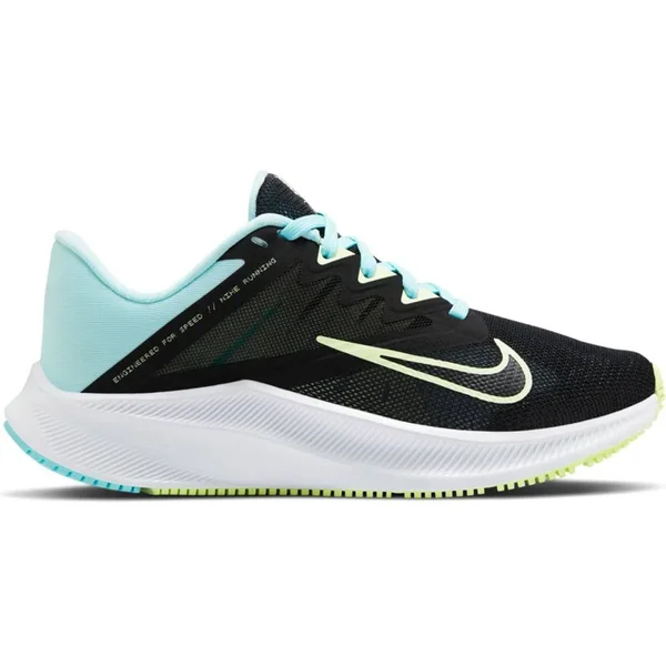 Nike Women's Quest 3 Running Shoe - Black, 9