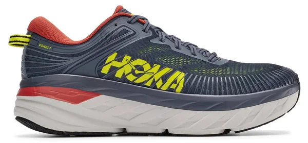 Hoka One One Men's Bondi (Wide) 7 Turbulence-Chili - 7