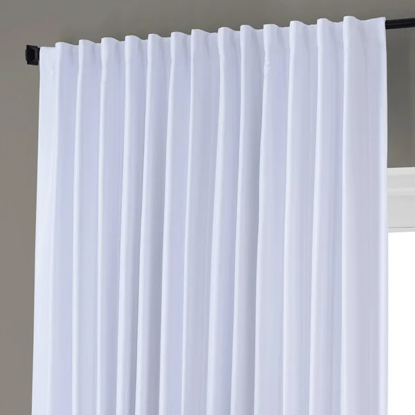 Exclusive Fabrics & Furnishing Blackout Extra Wide Vintage Textured Faux Dupioni Curtain PANEL - Green