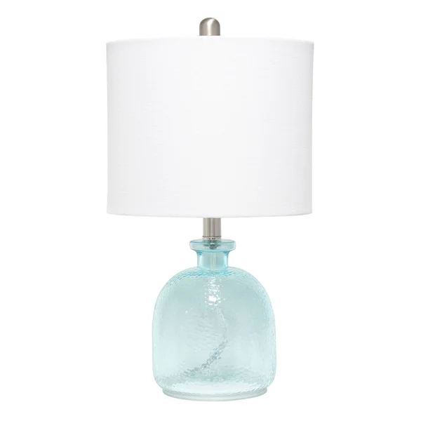 Brighton Hill Cerise One-Light Table Lamp in Clear Blue White - Transitional, Bellacor