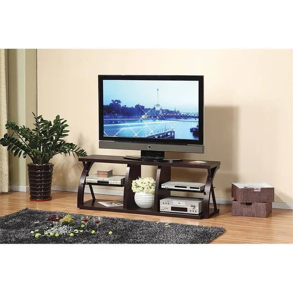 Brassex Hector 60x22 TV Stand in Dark Cherry