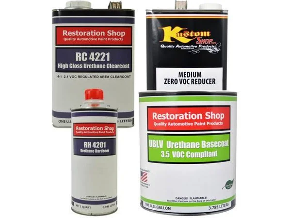 California Orange Gallon Low VOC Urethane Basecoat Clearcoat Car Auto Paint Kit