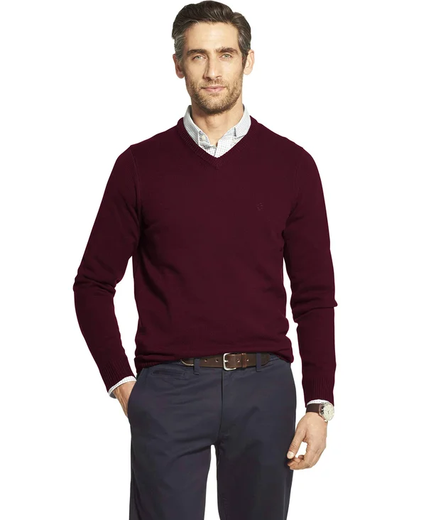 Izod Men's Premium Essentials V-Neck Sweater