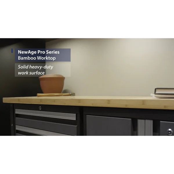 NewAge Products Pro 3.0 Series 84x22 Bamboo Worktop