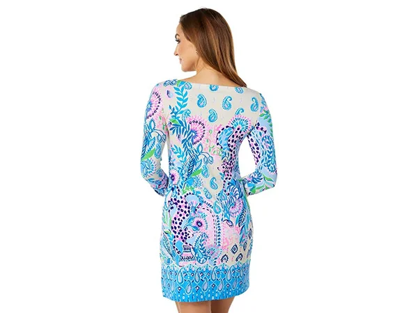 Lilly Pulitzer UPF 50+ Sophie Dress (Size S) (Macadamia Haute Cature Engineered Dress)