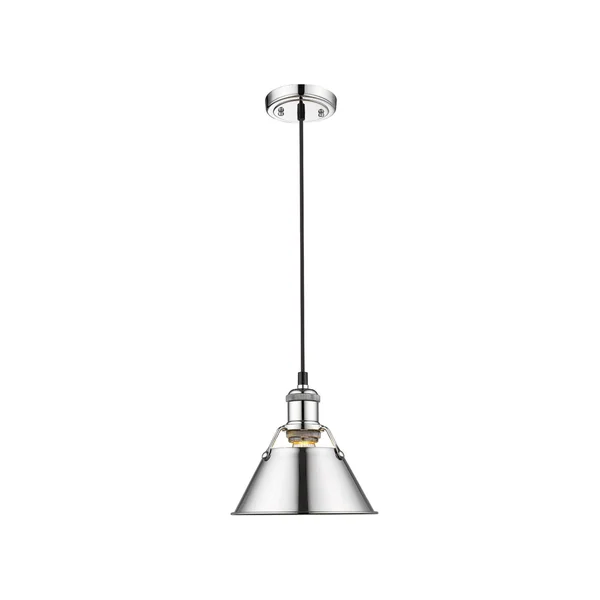 Golden Lighting 3306-S CH-CH Orwell Mini Pendant Light - Chrome