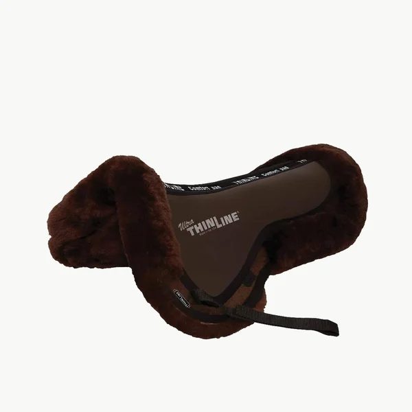 Thinline Ultra Sheepskin Comfort Half Saddle Pad [large] White