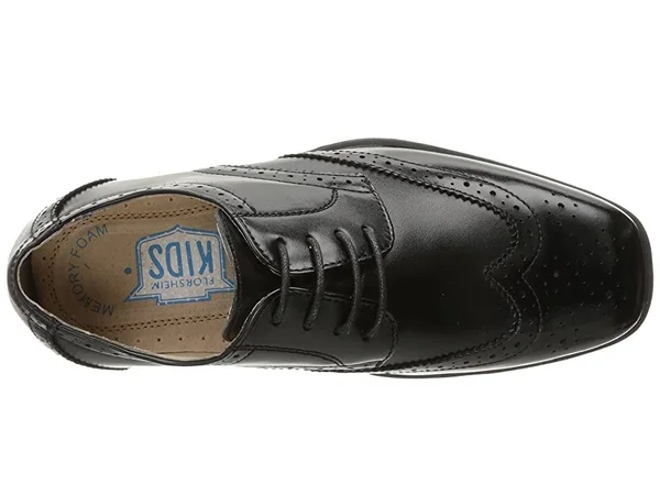 Florsheim Reveal Wingtip Jr - Boys 11 Toddler Black Oxford Medium